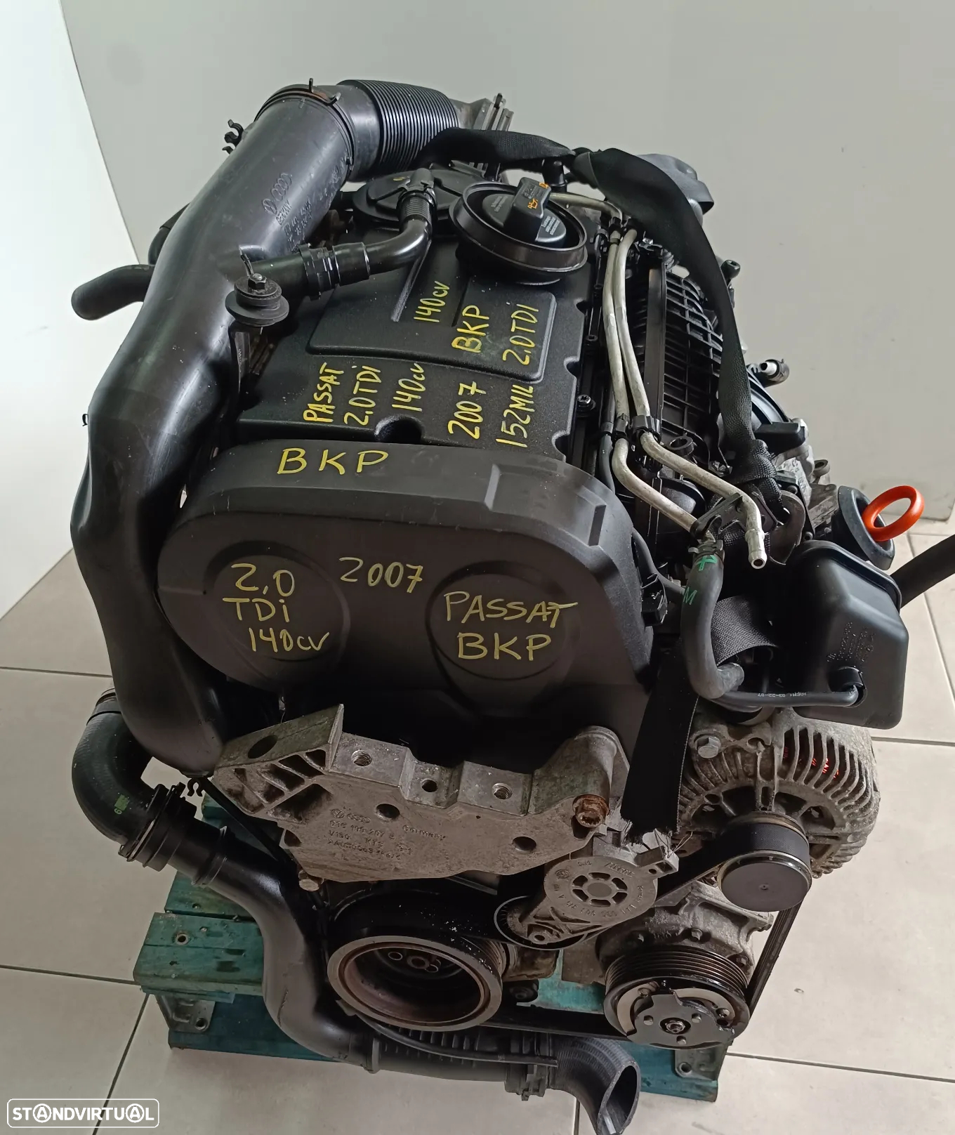 Motor vw passat 2.0TDI 140cv BKP caixa automatica DSG KC - 5