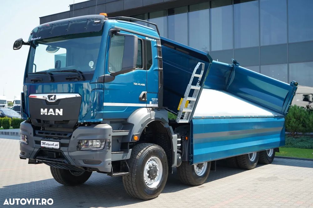 MAN TGS 41.480 / 8x8 / BASCULANĂ SPATE / MANUAL / NOU NOU / KH-KIPPER / - 12