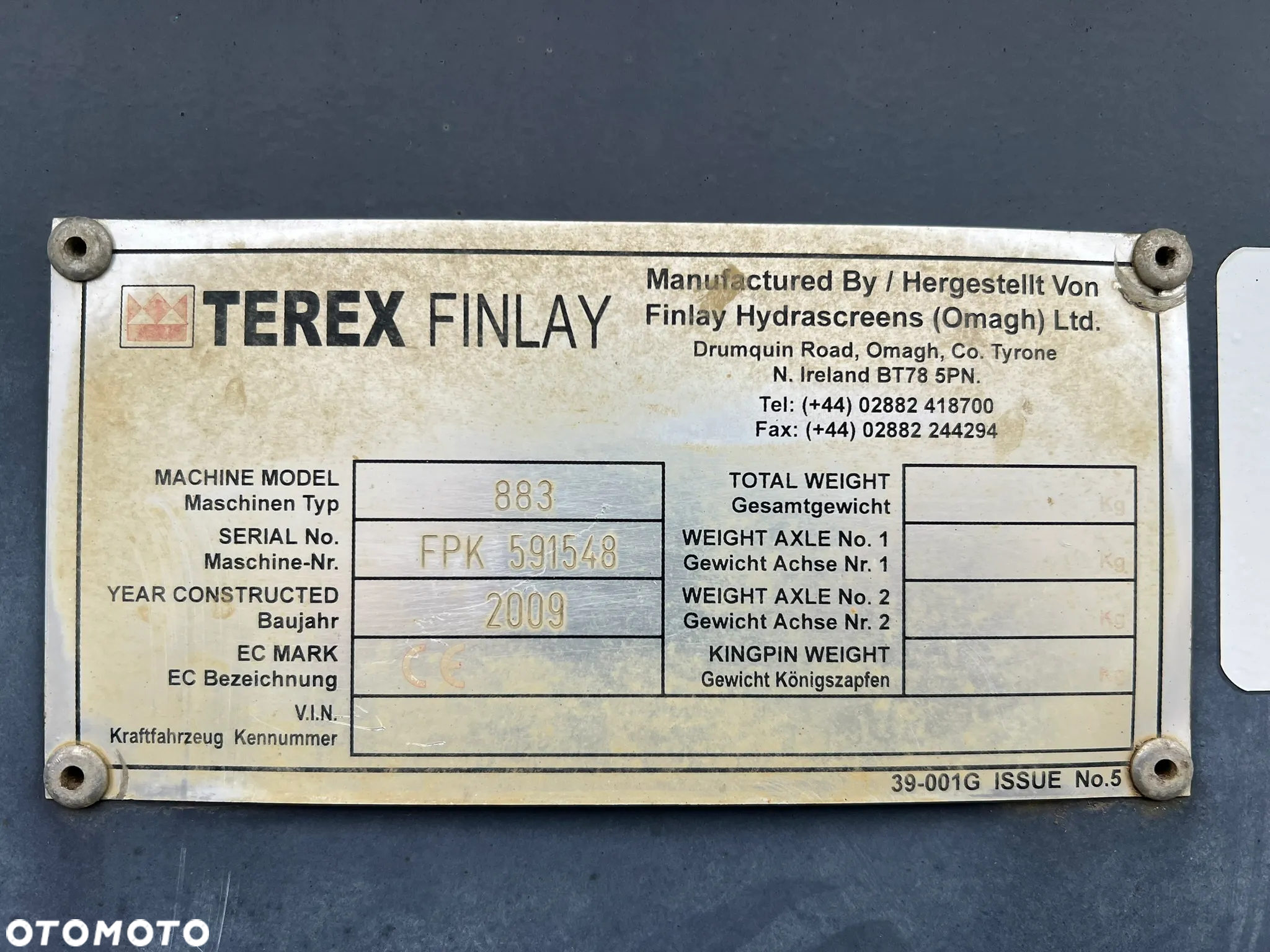 Terex Finlay 883 - 11