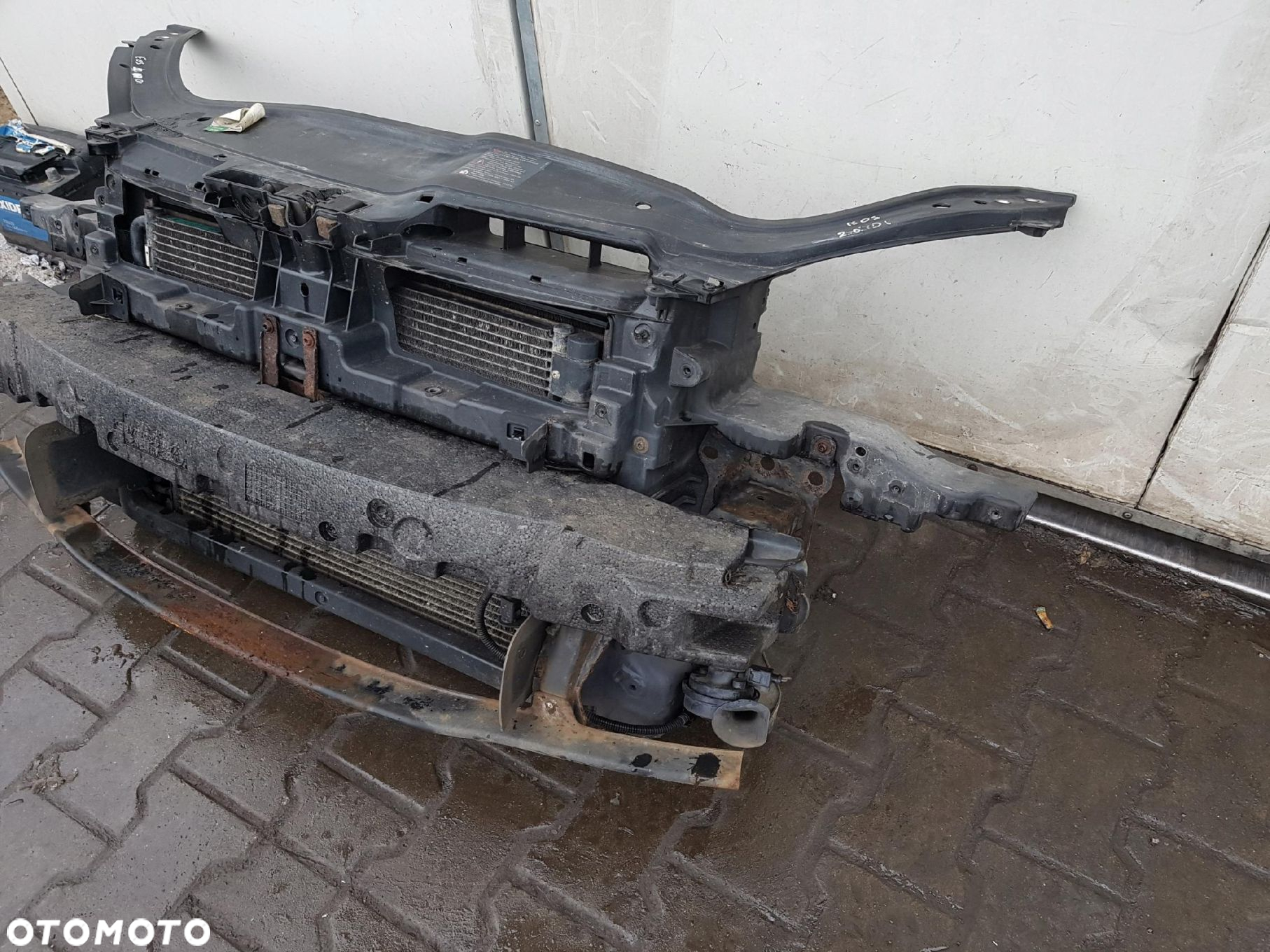 VW EOS 06-10r 2.0 TDI BMM PAS PRZEDNI CHŁODNICE WENTYLATORY - 3
