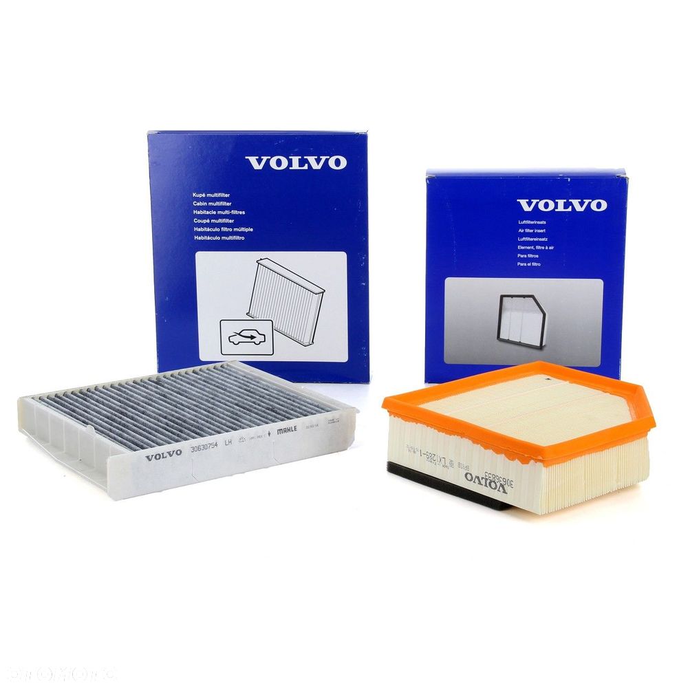 VOLVO XC70 II 2,4D zestaw filtr powietrza + kabinowy OE - 2