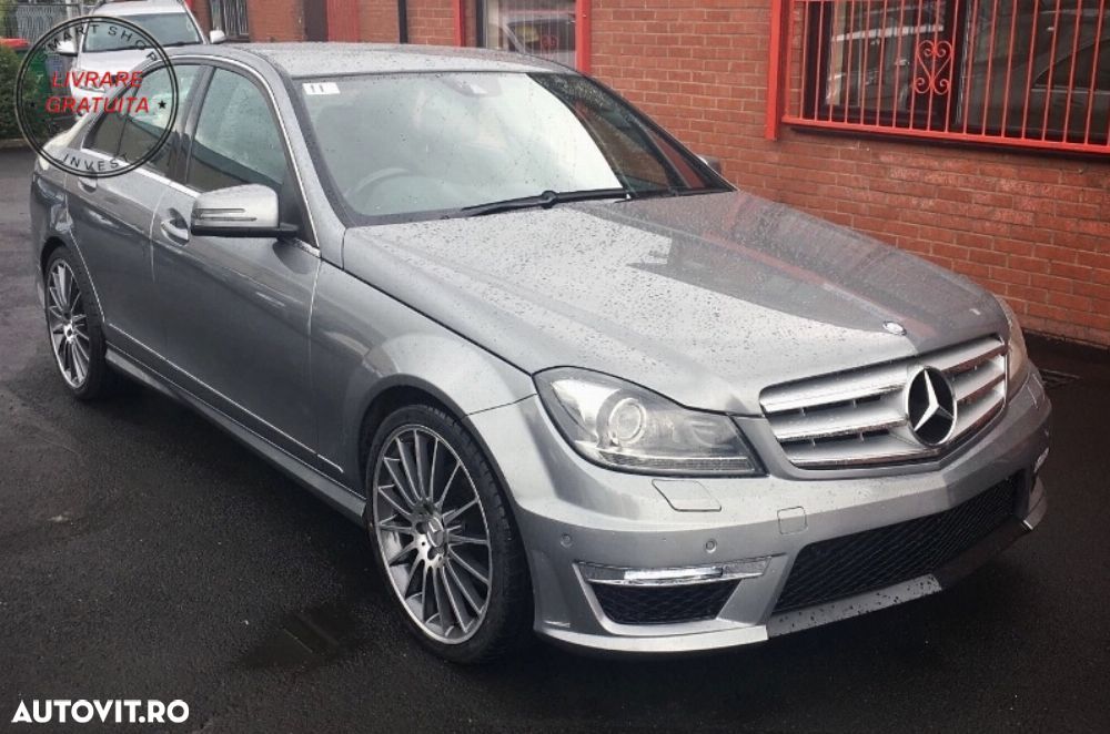 Pachet Exterior Mercedes C-Class W204 Facelift (2007-2015) cu Stopuri LED- livrare gratuita - 12