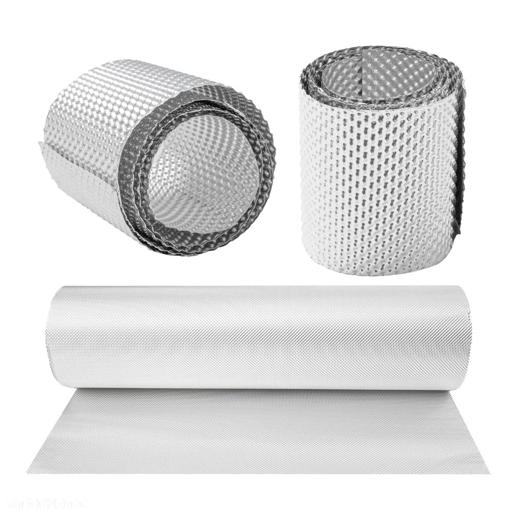 Osłona termiczna aluminiowa Bitmat tłumika wydechu 0,2mm 10x100cm - 1