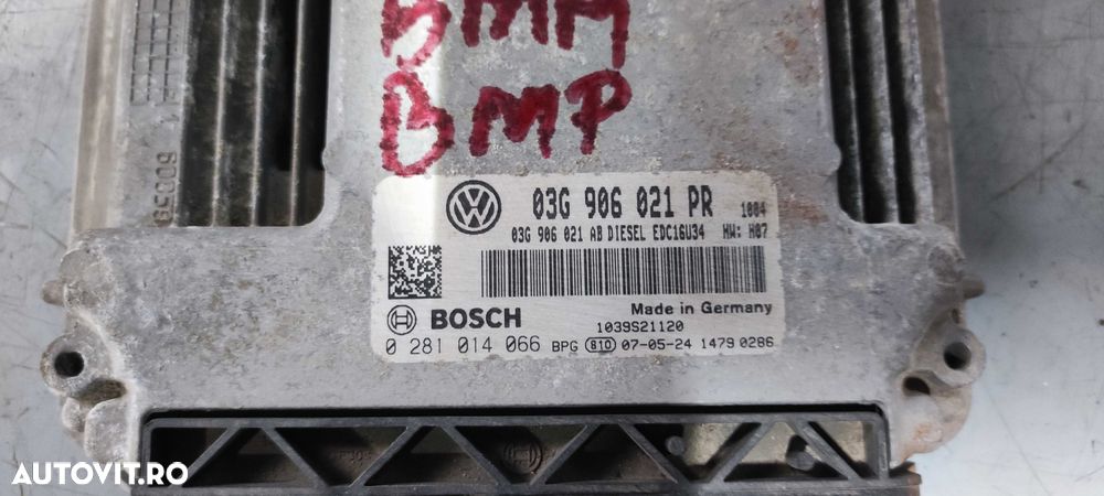 ECU volkswagen vw JETTA cod motor BMM cod 03G906021PR - 6