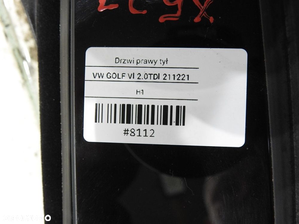 DRZWI PRAWY TYŁ TYLNE VW GOLF VI HB - 12