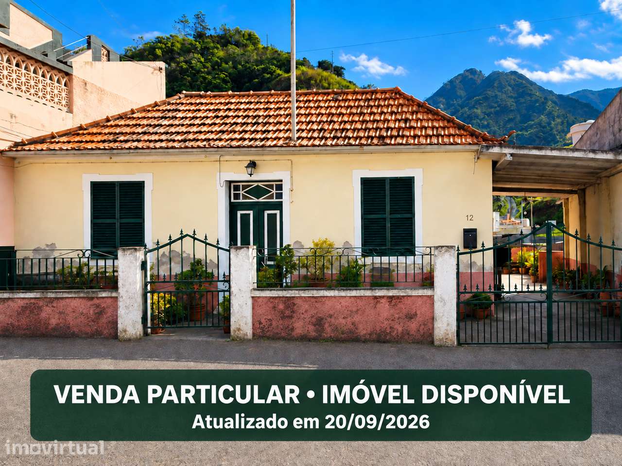 Moradia T2 com quintal e garagem no Porto da Cruz