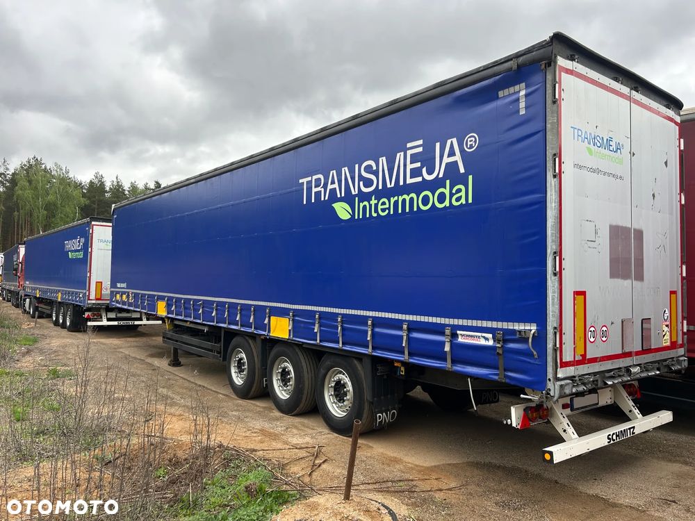 Schmitz Cargobull FIRANKA / 20 SZTUK / BARDZO ŁADNE OPONY / Z PEŁNYM WYPOSAŻENIEM DO ZAŁADUNKU / 2 KOŁA ZAPASOWE / DOSTĘPNE KOLORY SREBRNY - NIEBIESKI - CZERWONY / NOWE PLANDEKI !! - 2
