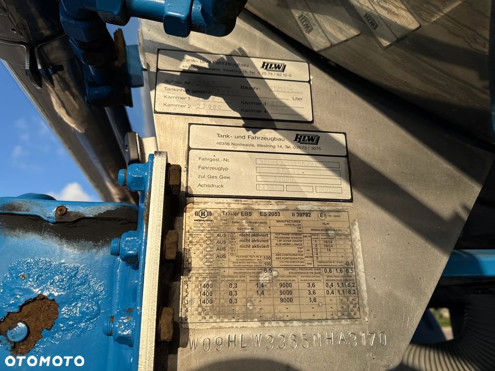 Inny HLW Cysterna spożywcza nierdzewna 3 KOMORY - 8