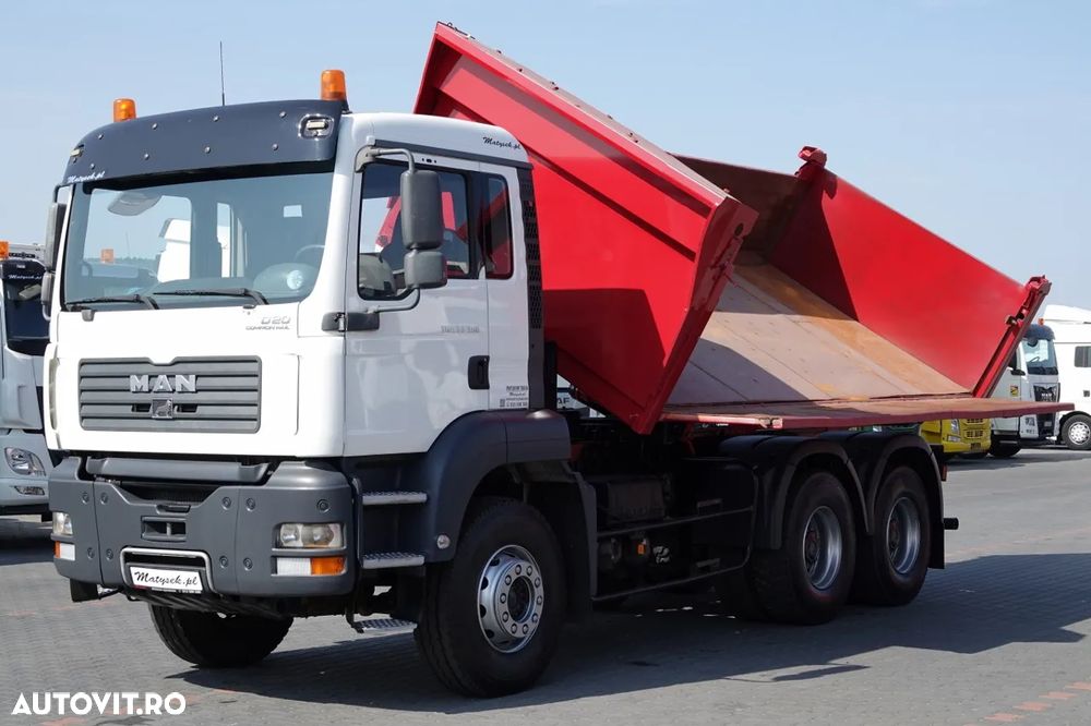 MAN TGA 33.390 / 6X4 / CAMION BASCULANTE PE 2 FETE / HIDROBOARD / MANUAL / IMPORTAT - 5
