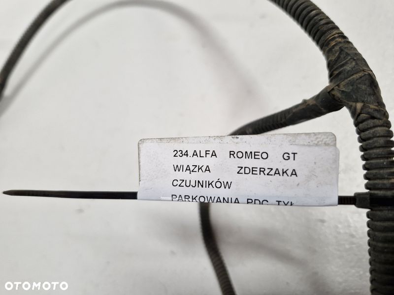 ALFA ROMEO GT WIĄZKA INSTALACJA ZDERZAKA CZUJNIKÓW PARKOWANIA PDC TYŁ TYLNA - 7