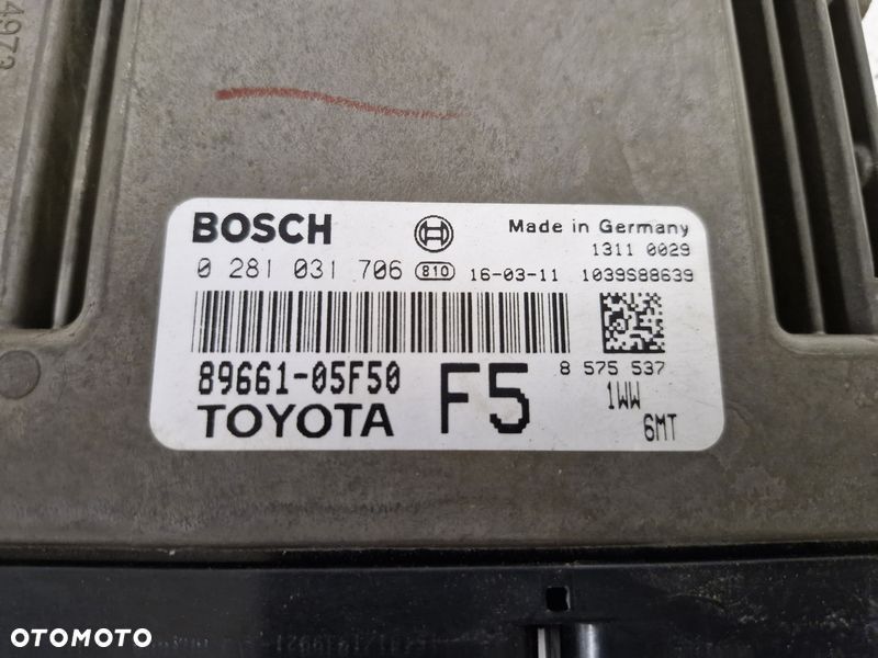TOYOTA AVENSIS T27 LIFT T29 1.6 D4D KOMPUTER STEROWNIK SILNIKA ECU 89661-05F50 - 2