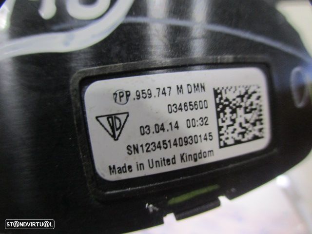 Interruptor 7PP959747M PORSCHE PANAMERA 970 2014 3.0D  300CV 5P BRANCO Ajuste Do Assento FE - 4