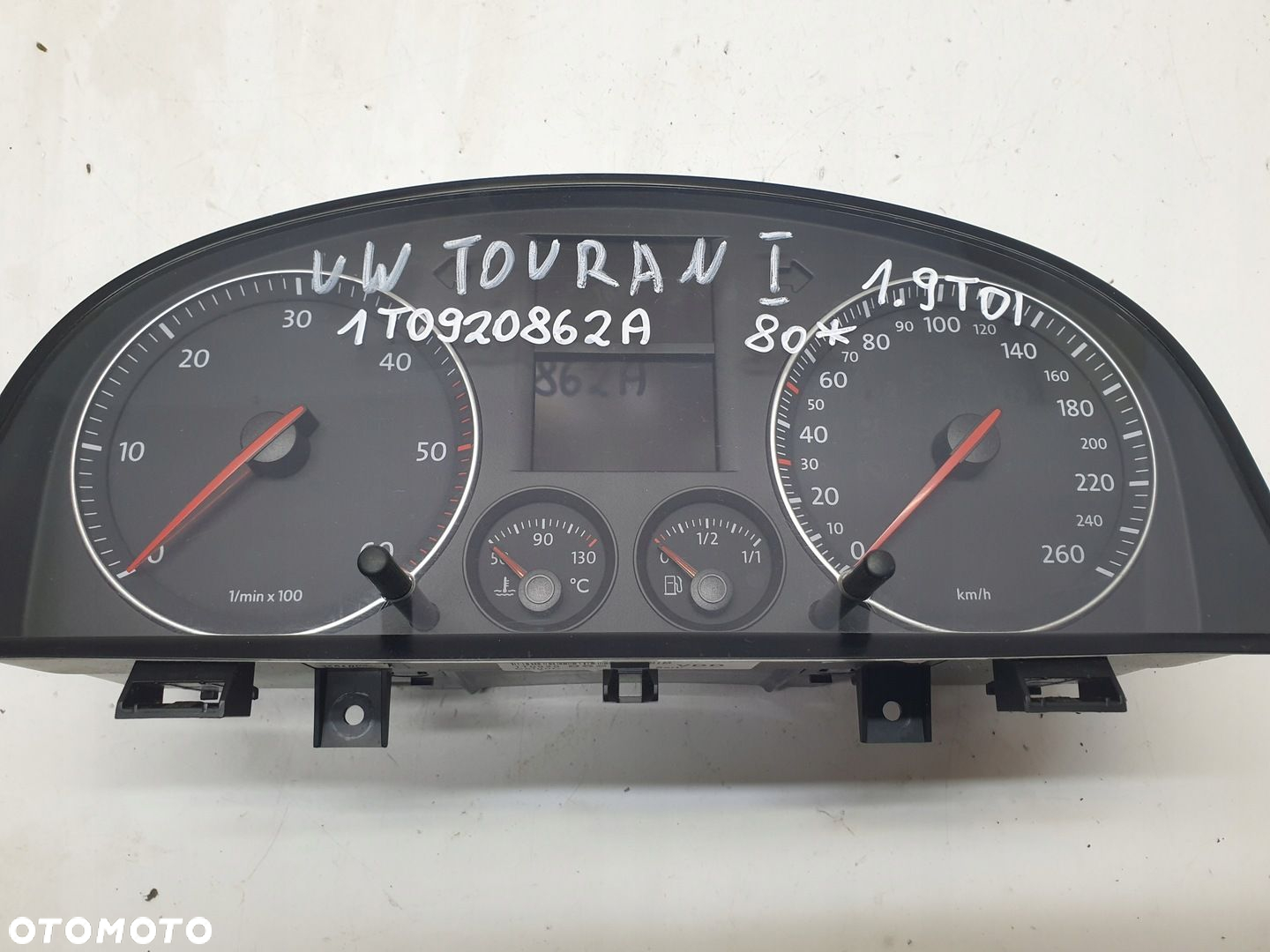LICZNIK ZEGARY VW TOURAN I 1.9 TDI 1T0920862A - 2