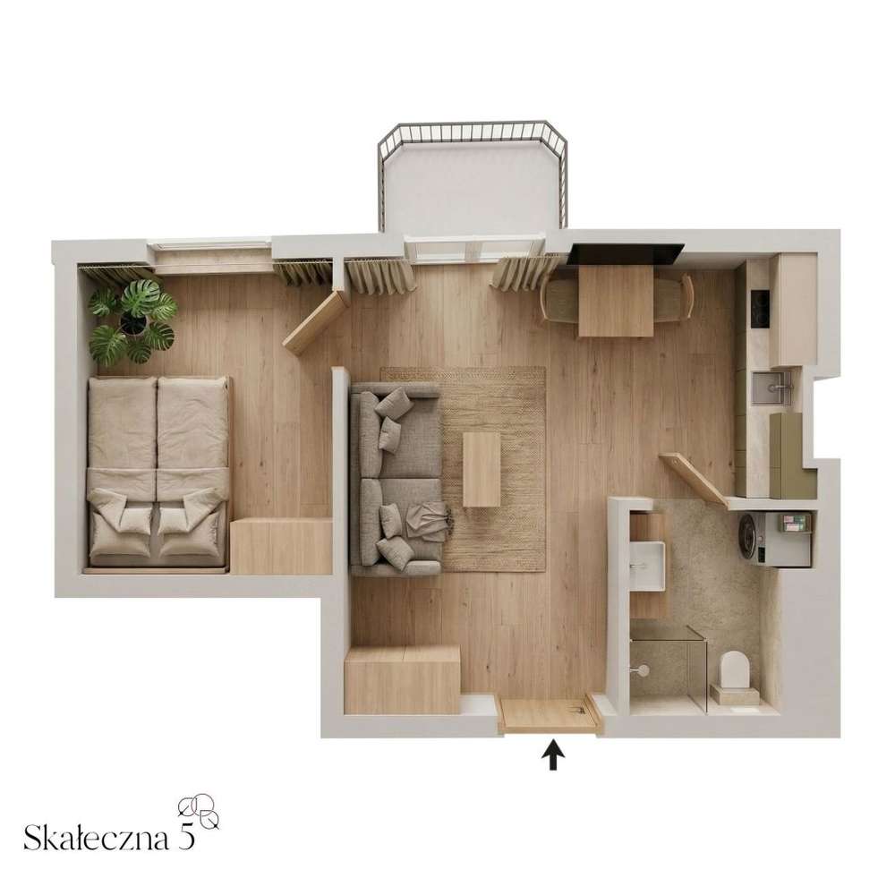 36,26 m², kamienica z windą · Kazimierz
