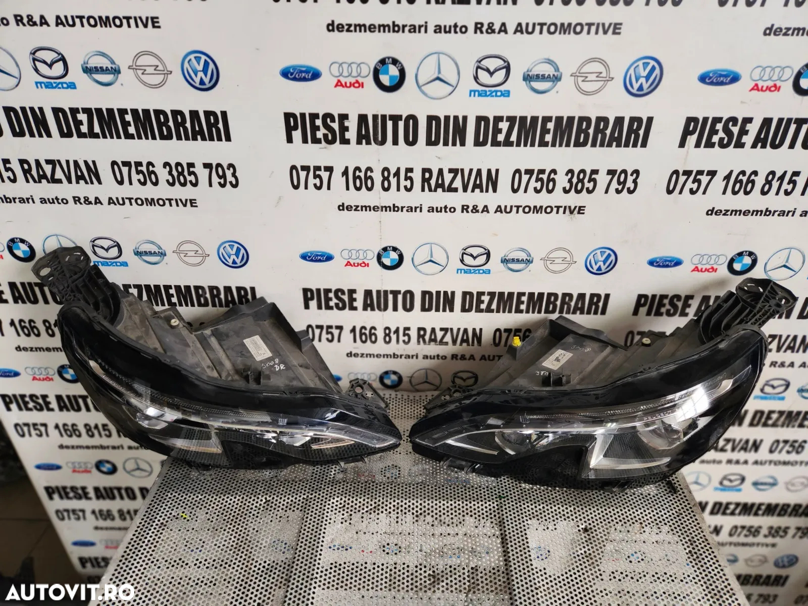 Faruri Far Stanga Dreapta Complet Full Led Peugeot 3008 / 5008 Cod   Europa Impecabile An 2017-2018 - 6