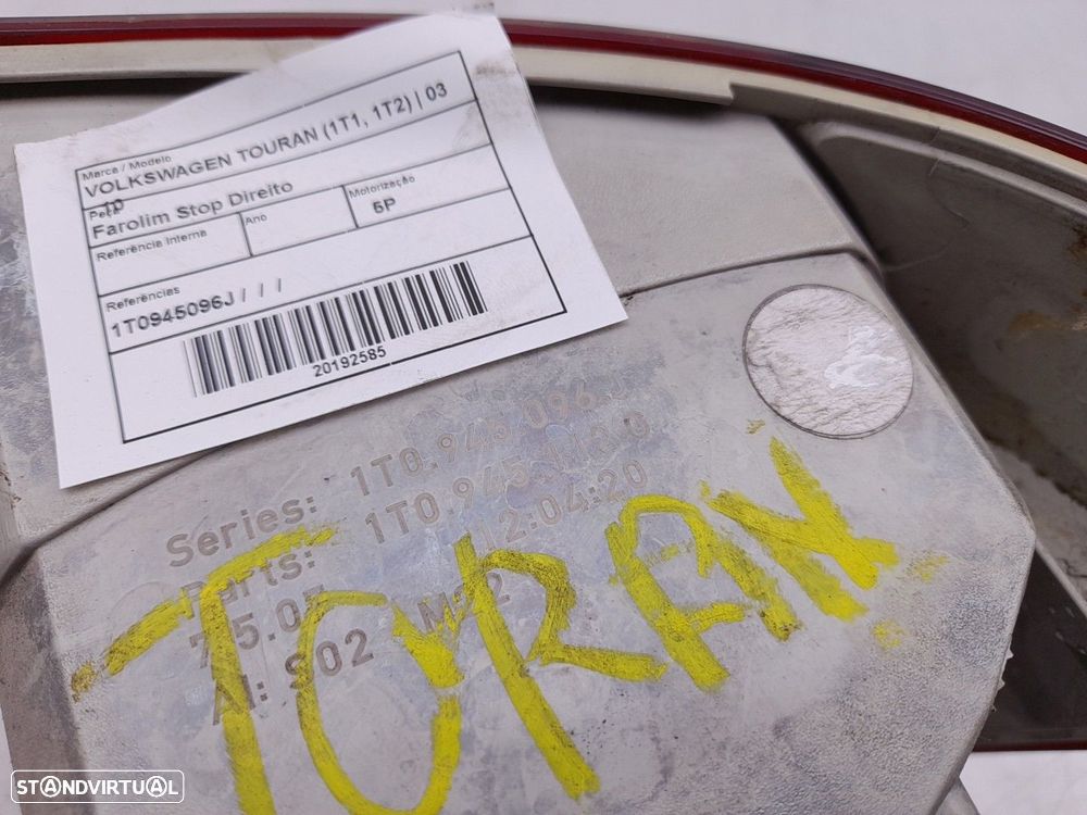 Farolim direito VOLKSWAGEN Touran (1T) - 3