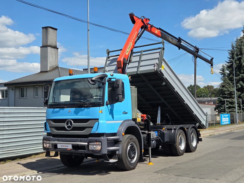 Mercedes-Benz AXOR 2633 // 6x4 330KM // PALFINGER PK12001 // 3 WYSUWY RADIOWY PILOT // NOWY KIPER WYWROTKA / NOWE OPONY - 1