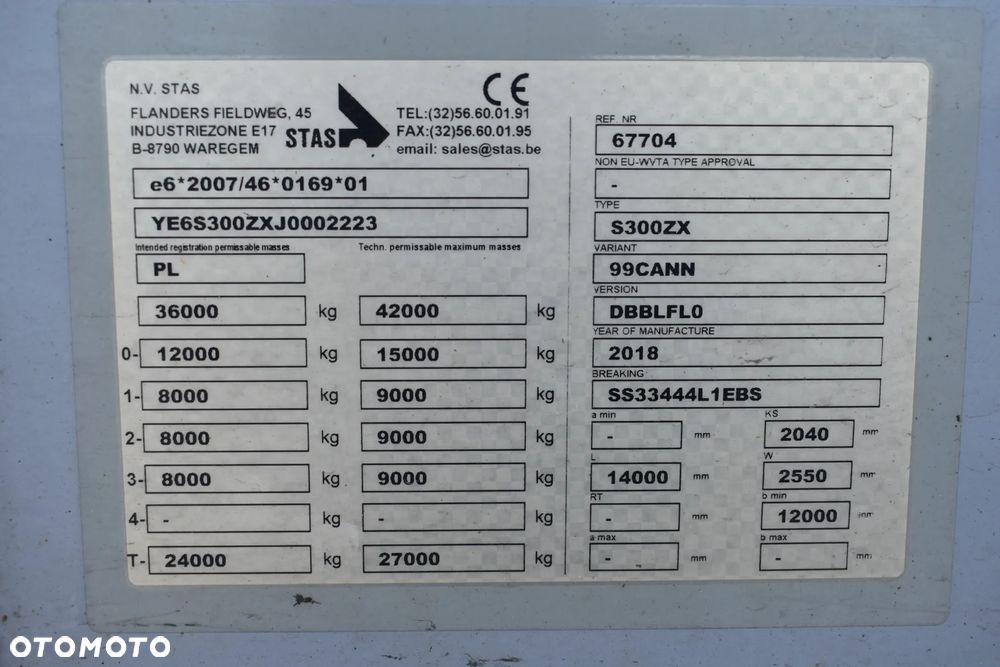 Stas S300ZX 92M // 2 OSIE PODNOSZONE // 2019 - 15