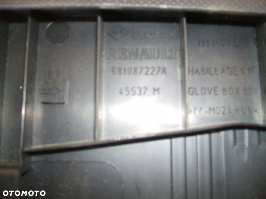 RENAULT CLIO IV SCHOWEK PASAŻERA KLAPKA 681087227R - 4