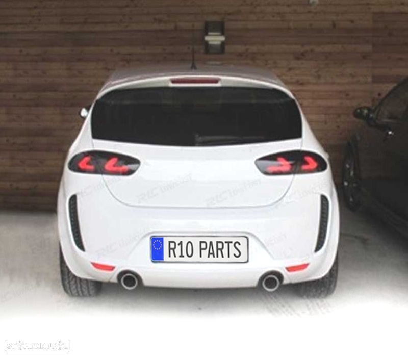 CONJUNTO DE FAROLINS SEAT LEON 2 1P 05-09 CARDNA PRETO FUMADO - 2