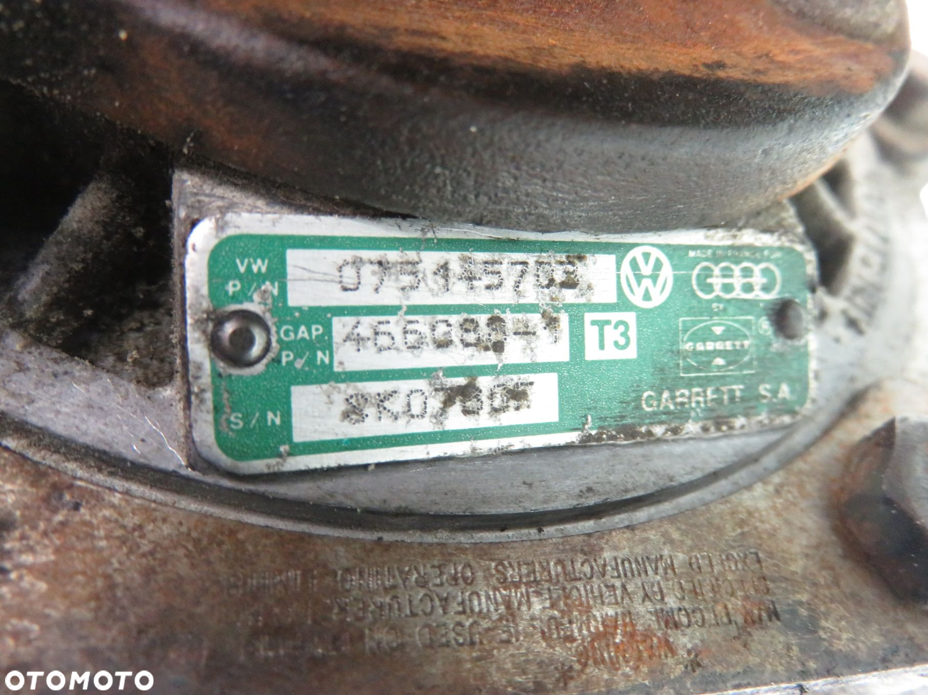 TURBOSPRĘŻARKA VOLVO 740 2.4 TD 075145703 4660881 - 2