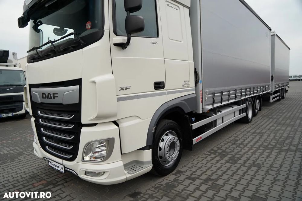 DAF XF 480 / COMBINAȚIE TANDEM / SSC / PUNTE RIDICATĂ / REMORCA WECON / SAF / - 7