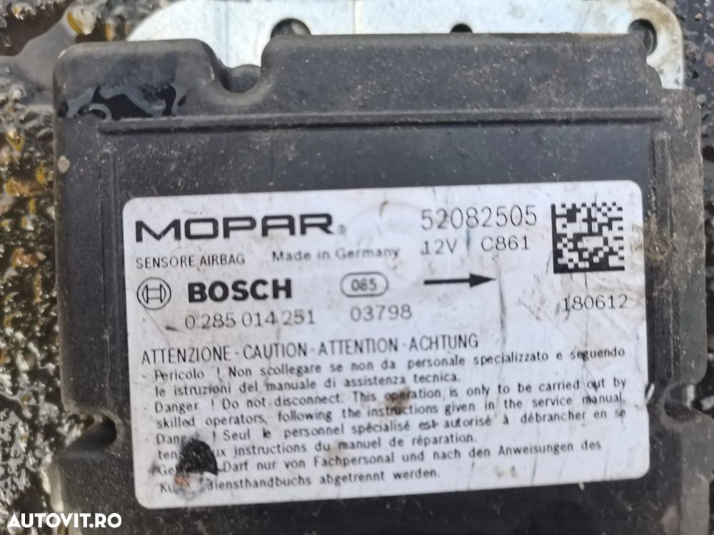 Calculateur airbag Fiat Doblo 2 - 52082505 Bosch 0285014251 - 2