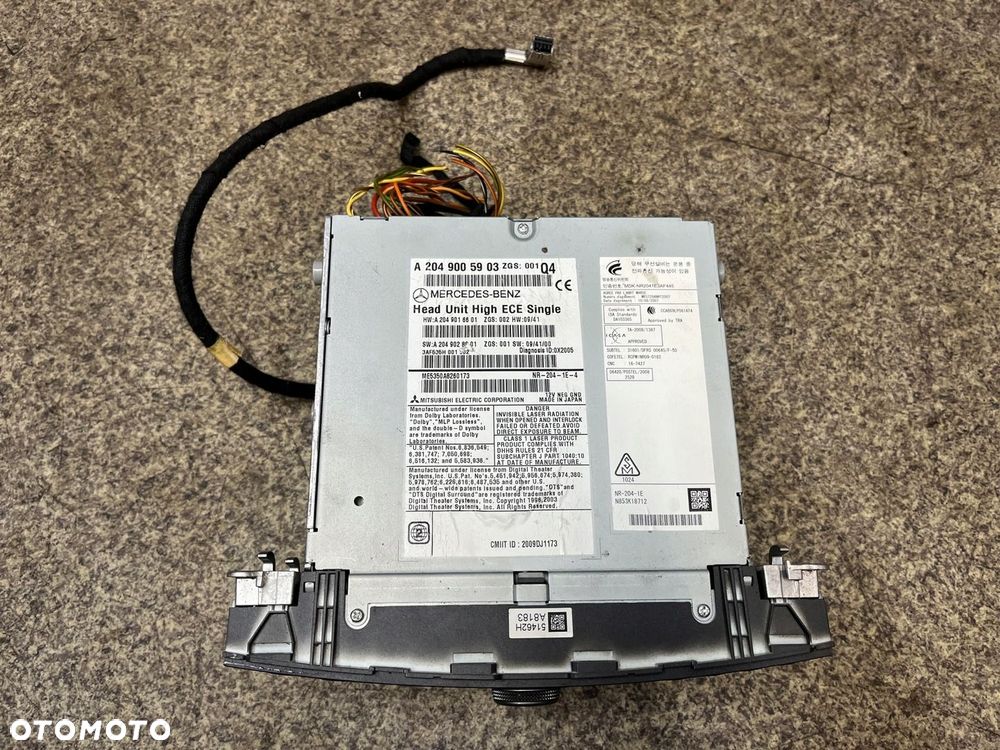 Radio nawigacja Navi GPS czytnik plyt CD Mercedes W204 ORG - 3