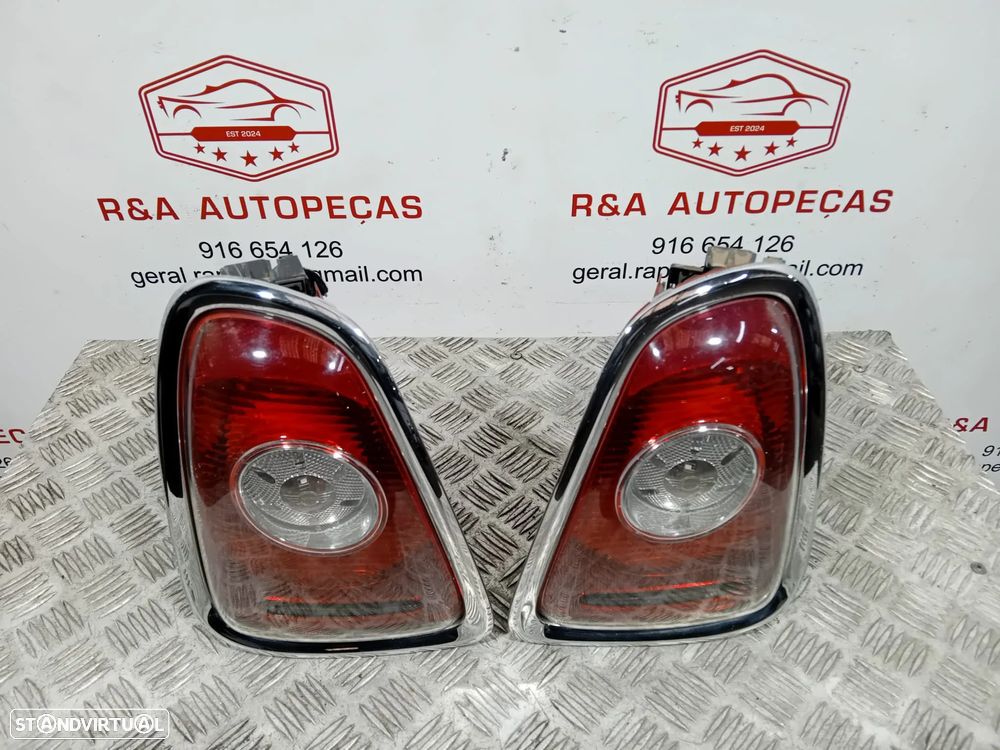 Farolins Trás Traseiro Direito ARO PRETO Mini Cooper R56 Pré LCI Originais - 9