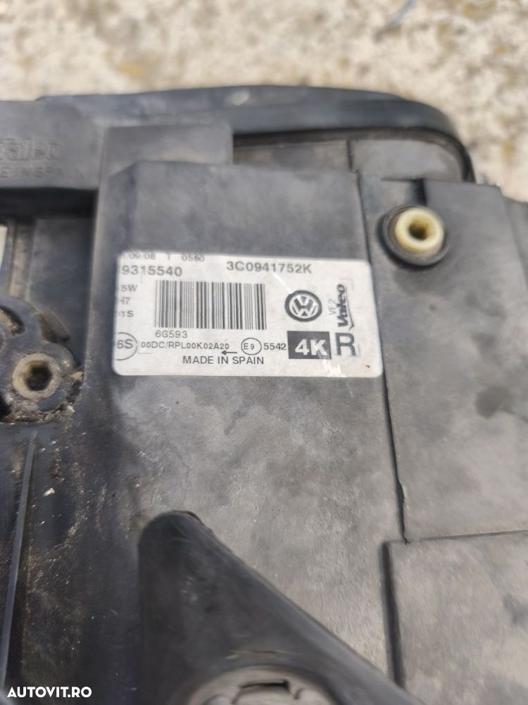 Far cu xenon dreapta față Volkswagen Passat B6 2005-2010 - 4
