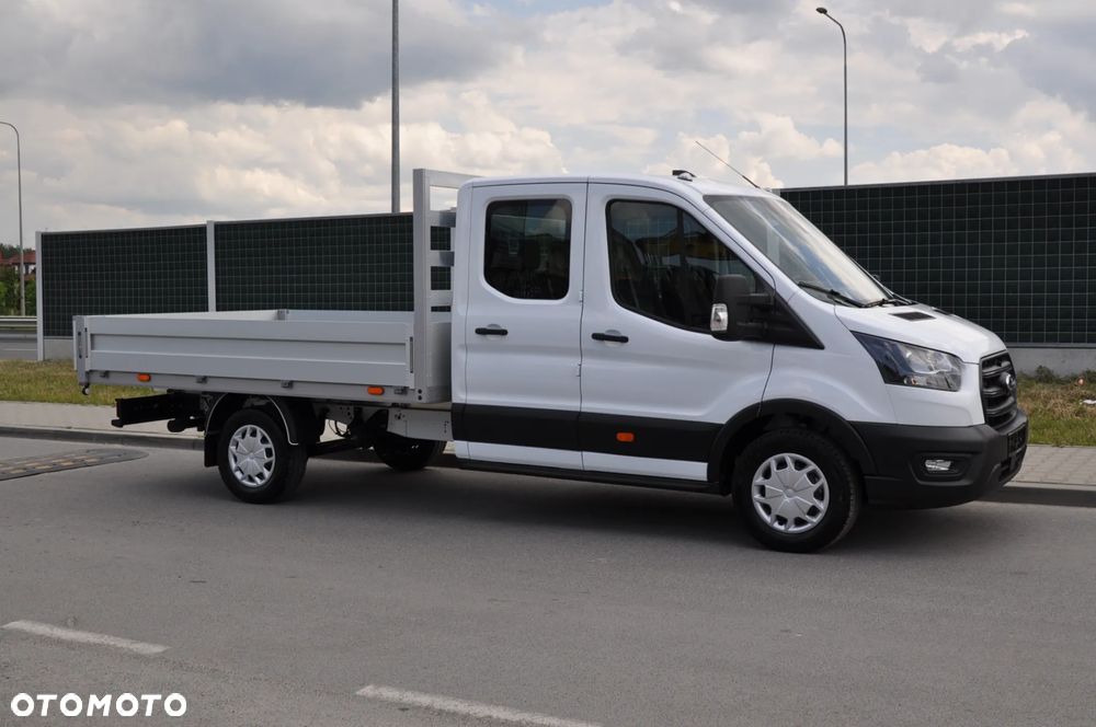 Ford TRANSIT L3 7 OSOBOWY FABRYCZNIE NOWY !!! DOSTĘPNY OD RĘKI !!! DOKA DUBEL KABINA PODWÓJNA KABINA + SKRZYNIA HAK - 23