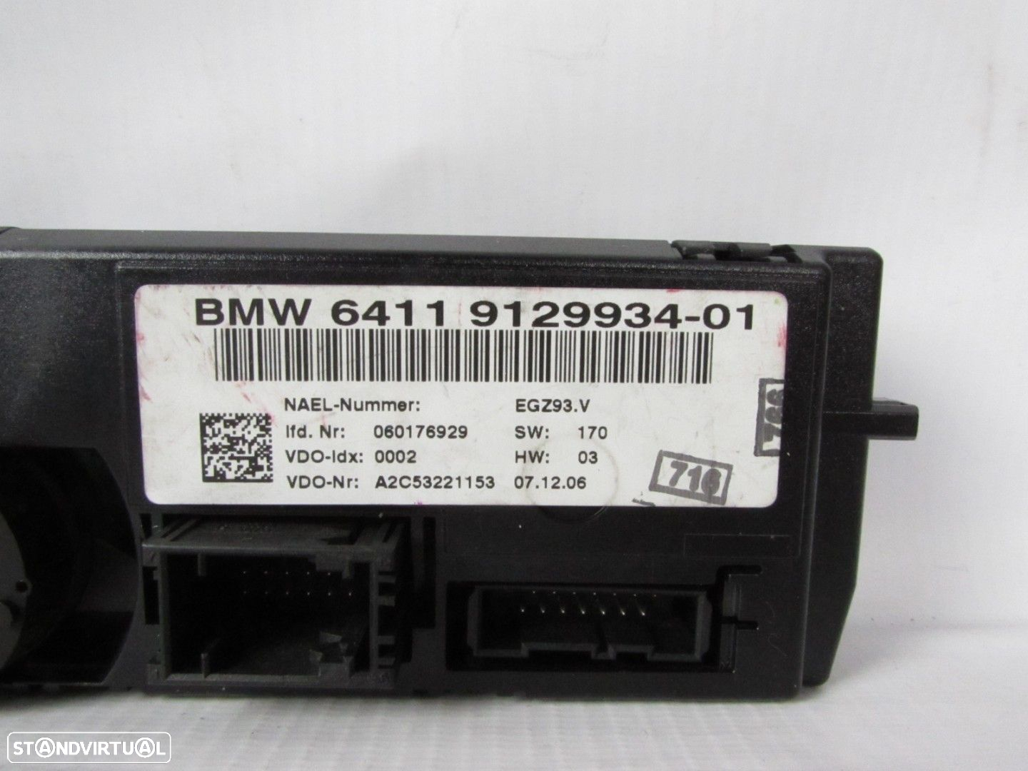 Painel AC / Ar Condicionado Automático Seminovo/ Original BMW 1 (E81)/BMW 3 (E90... - 3