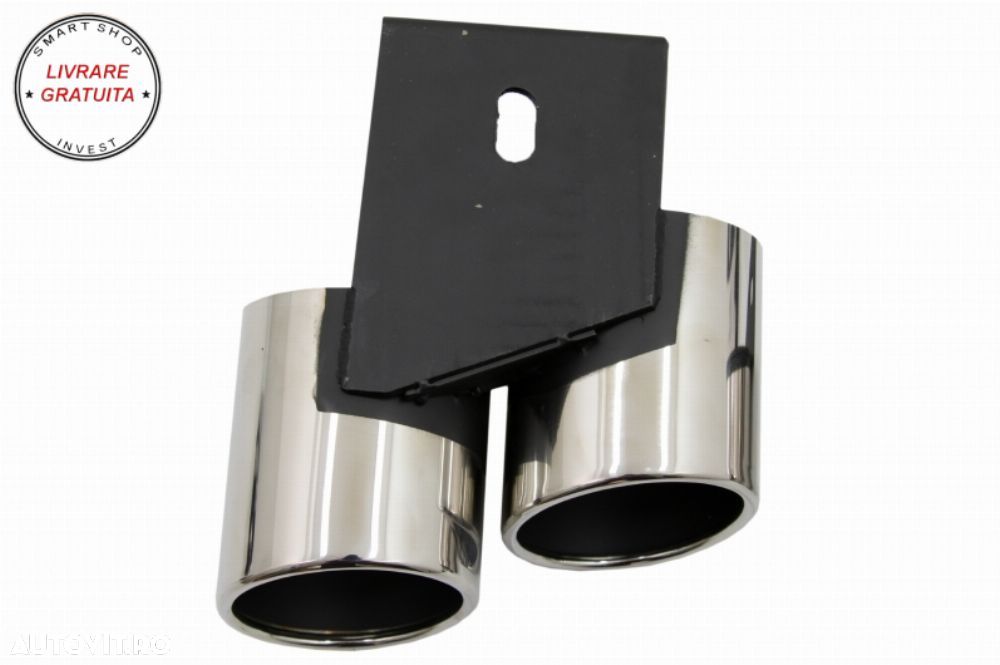 Difuzor Bara Spate cu Ornamente Evacuare Audi A4 B9 8W S-line (2016-2018) Sedan Av- livrare gratuita - 16