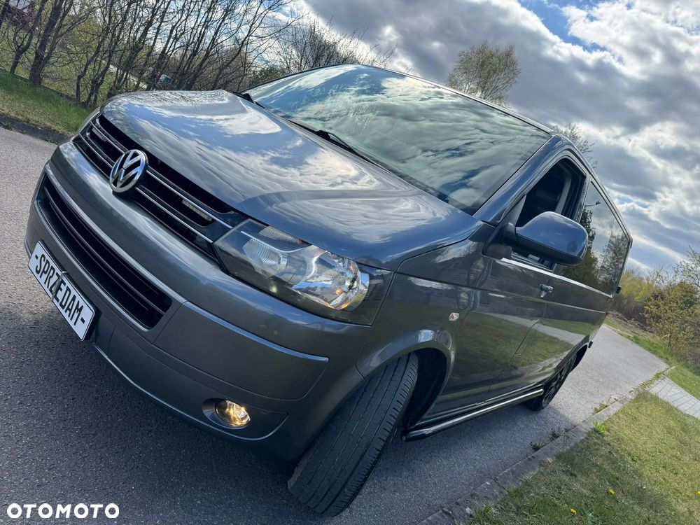 Volkswagen TRANSPORTER T5 L2H1 LIFT DŁUGI Klima Tempomat Navi Kamera Skóry Dubel Kabina 6os Brygadówka - 34