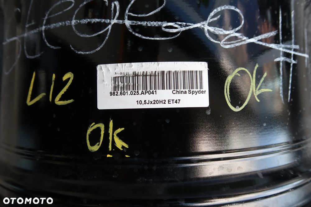 L12 Felga Porsche Boxter 98260125AP 10,5x20et47 - 2