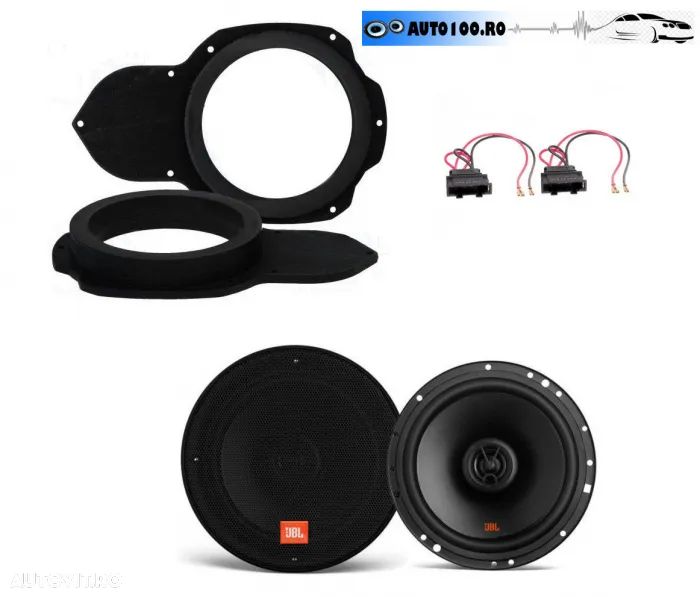 Difuzoare auto dedicate VW Passat B6, JBL Stage2 624, coaxiale, 40W RMS, 16.5 cm - 1