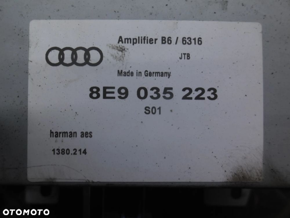 WZMACNIACZ AUDI A4 B7 2004-2008 AVANT 8E9035223 - 2