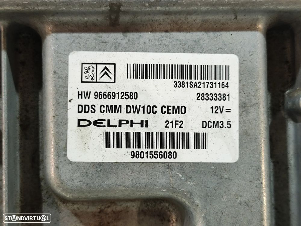 Centralina Motor Delphi PSA Peugeot Citroen 2.0 HDI 16V 163CV 10DYZD RH02 - 6