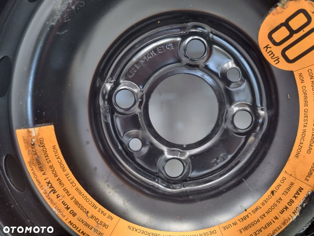 KOŁO DOJAZDOWE Fiat Panda Lancia Ford Ka 135/80 R14 4x98 dojazdówka MWLD222 - 3
