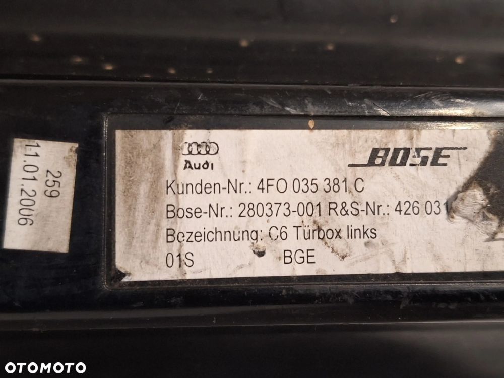 AUDI A6 C6 GŁOŚNIK DRZWI LEWY PRZÓD BOSE 4F0035381C - 4