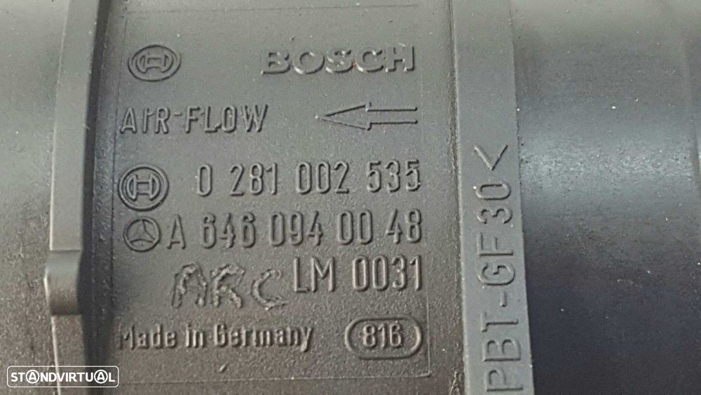 MEDIDOR DE MASSA DE AR MERCEDES CLASE CLC (CL203) CLC 220 CDI (LA) (203.708) - 4