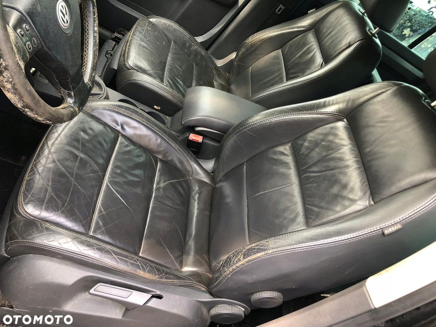 VW 1T TOURAN I 2006- FOTEL FOTELE SKÓRA KIEROWCY PASAŻERA - 2