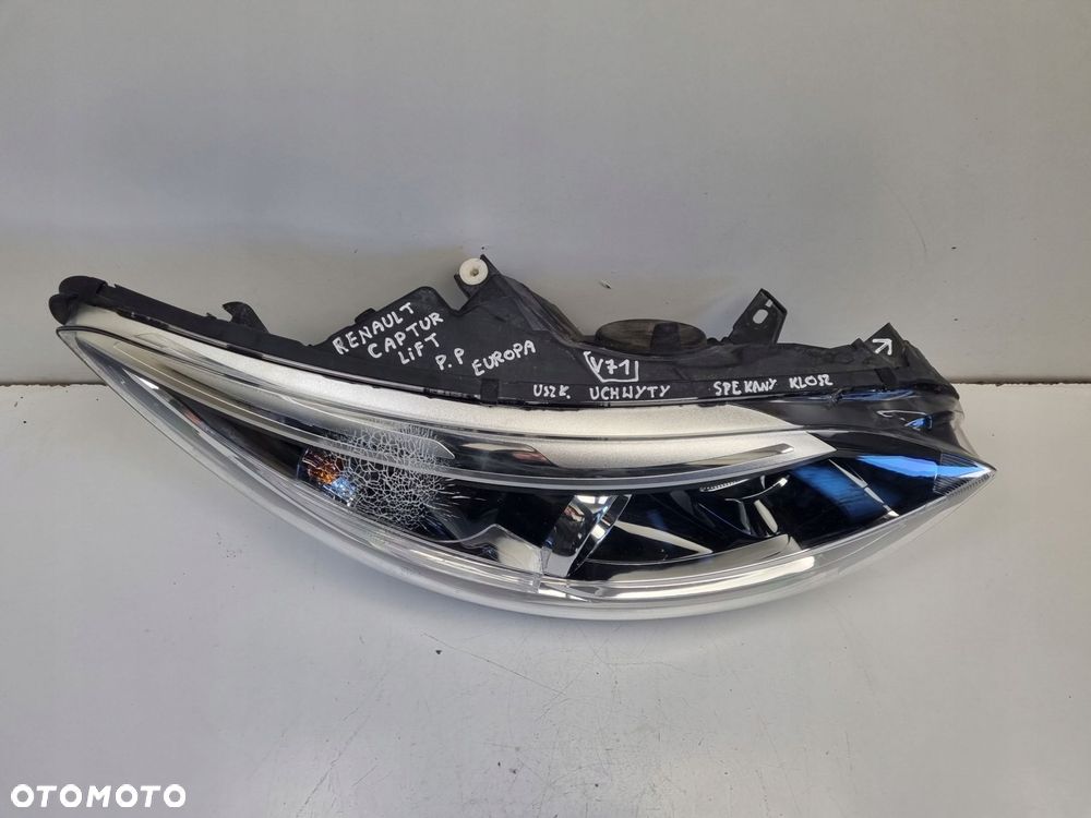 LAMPA PRAWA Renault Captur I 17-19r LIFT PRZEDNIA PRAWY PRZÓD 260100653R - 2