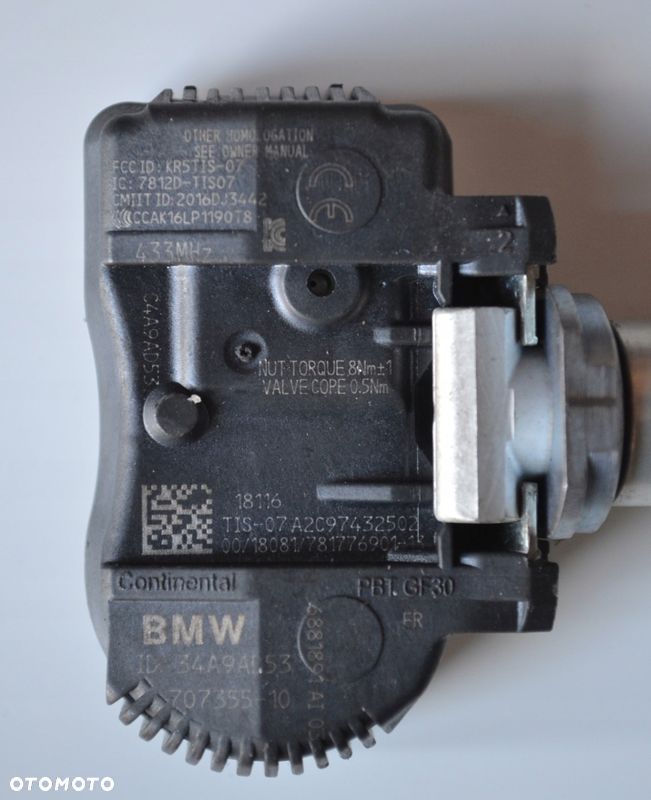 CZUJNIKI CIŚNIENIA TPMS BMW BMW F20 F21 F30 F31 F46 F48 MINI 707355-10 C-61 - 5