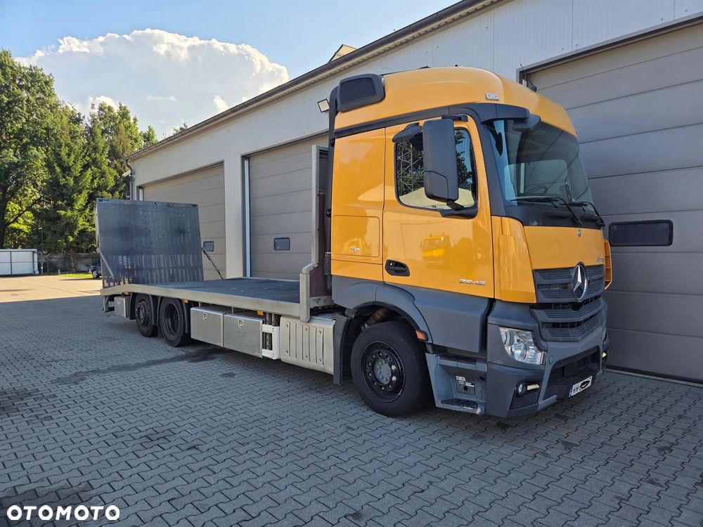 Mercedes-Benz ACTROS 2542 6x2-4 - Pomoc drogowa hydrauliczne najazdy samochód specjalny po przewozu maszyn budowlanych podnośników koszowych zwyżek pojazdów i innych BEKO THORRY ZANNER - 16