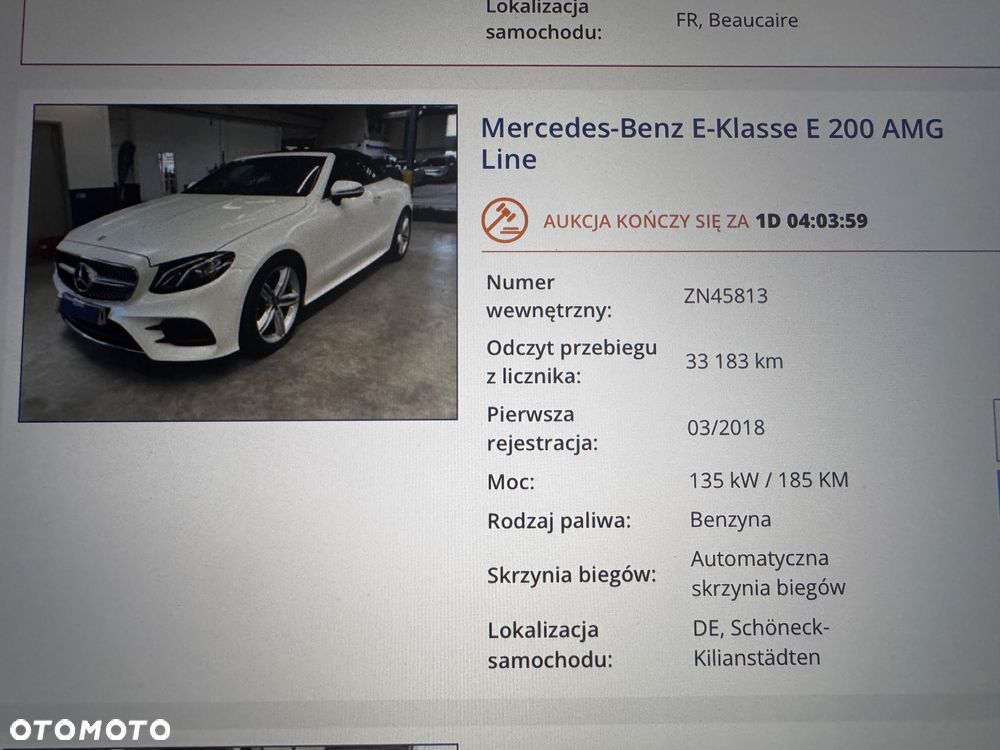 Mercedes-Benz Klasa E 220 d Cabrio 9G-TRONIC AMG Line - 28