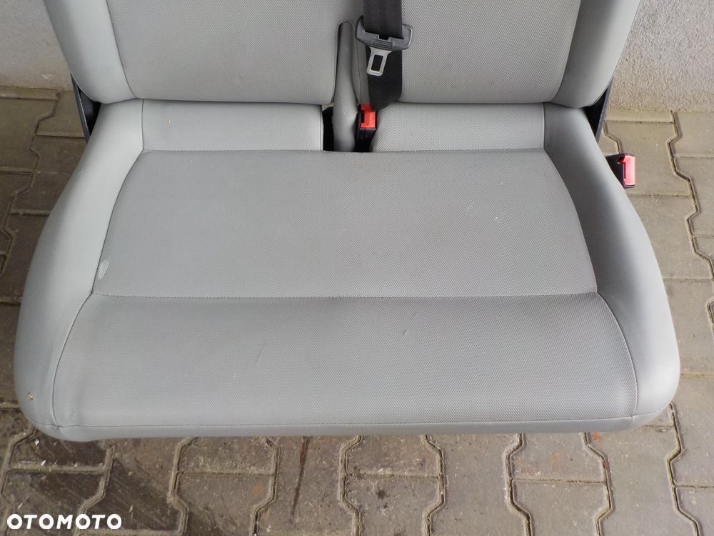 VW T5 FOTEL PODWÓJNY PASAŻERA PRZÓD DWÓJKA DERMA - 3