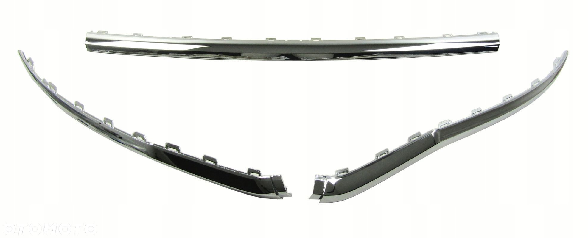 Listwa / Listwy chrom na zderzak przedni VW T-ROC 17 - 22 Zestaw - 1