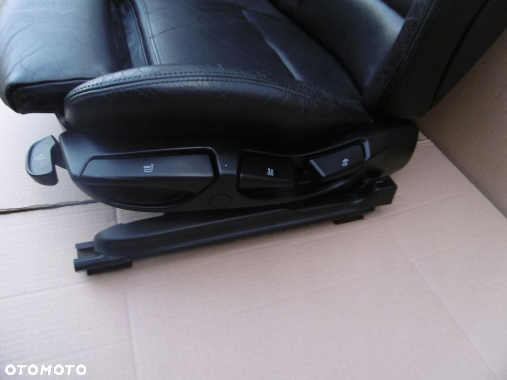 fotele przednie sportsize czarna skóra skórzane bmw e46 sedan kombi - 2