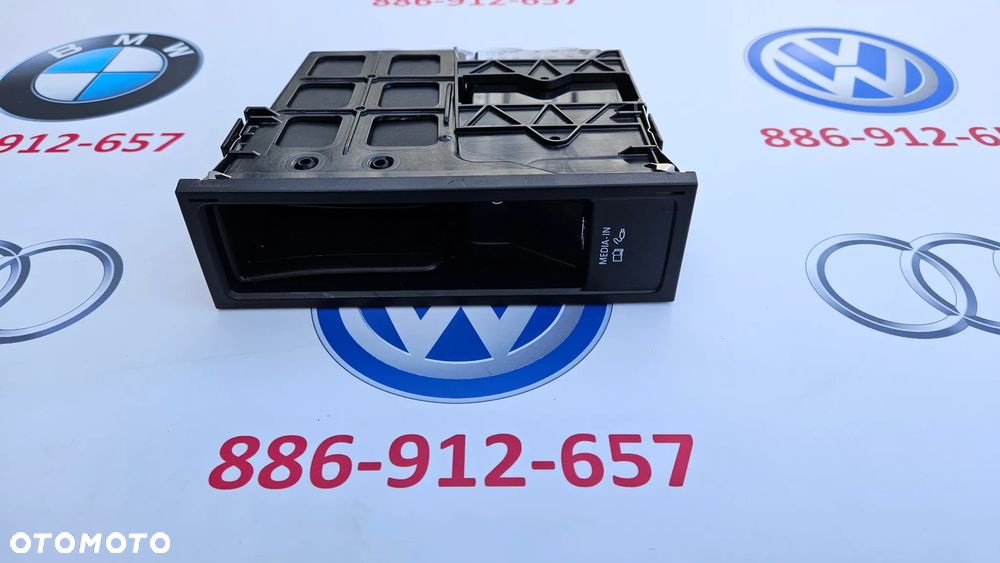 VW Scirocco interfejs multimediów Moduł USB Port 1Q0035346A Kieszeń mocowanie 1Q0035348A - 2